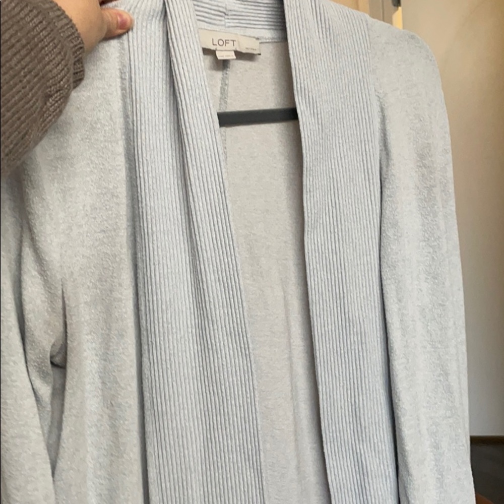 LOFT grey cardigan